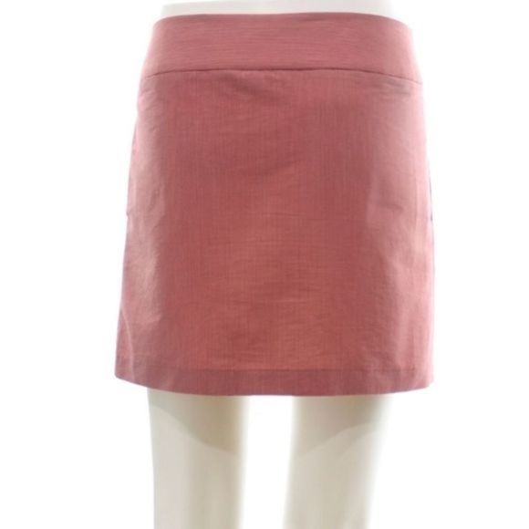 CHAIKEN RED PINSTRIPE SKIRT SIZE 6 - Picture 3 of 7